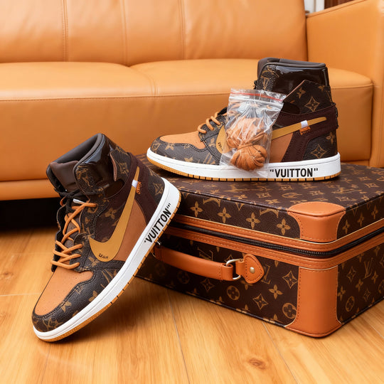 Custom Air Jordan 1 X Off-White X LV