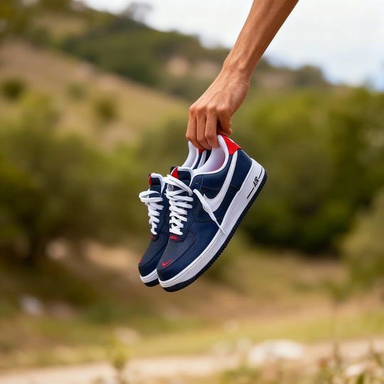 Custom Air Force 1 Bule Red White