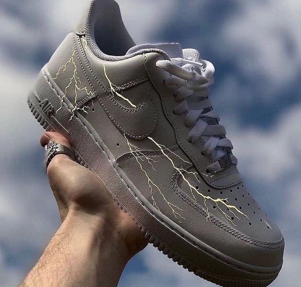 Custom Air Force 1 Lightning Gray