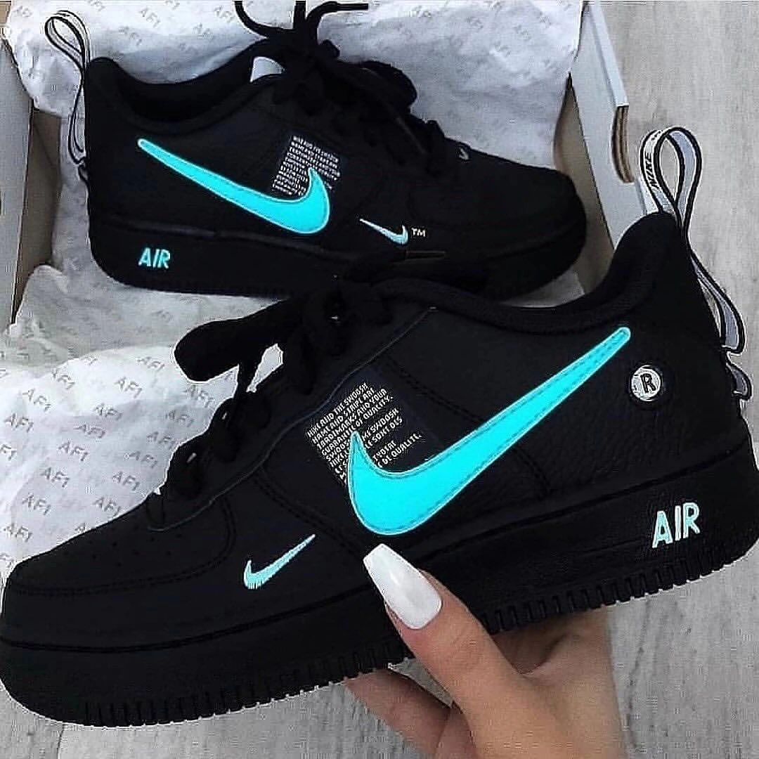 Custom Air Force 1 Blue Black