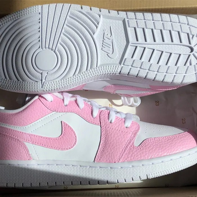 Custom Air Jordan 1 Pink White Low