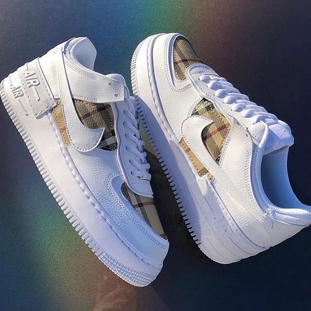 Custom Air Force 1 Grid White