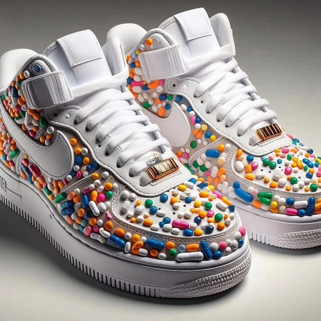 Custom Air Force 1 Colorful Pearl