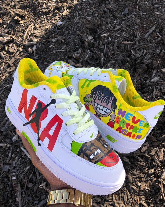 Hand Painted Custom Cartoon Air Force 1 Sneakers