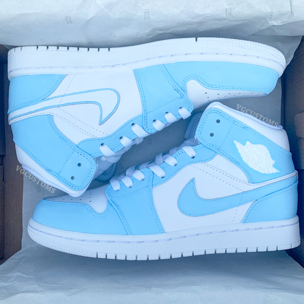 Custom Air Jordan 1 Blue White