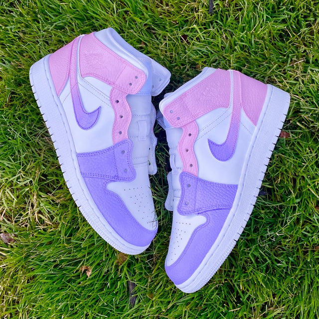 Custom Air Jordan 1 Purple Pink Gradient