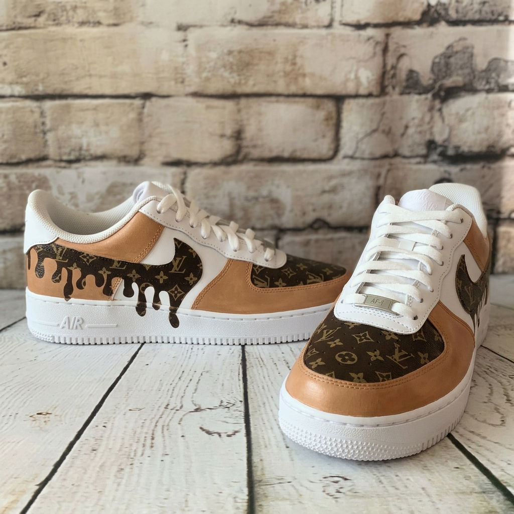Hand Painted Drip Custom Air Force 1 Sneakers