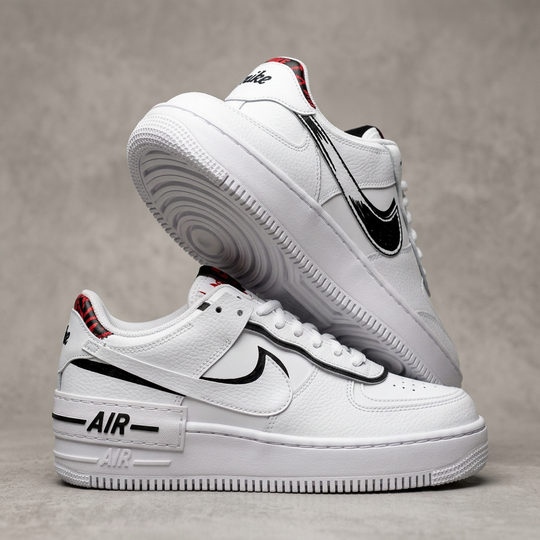 Hand Painted Custom Black & White Air Force 1 Sneakers
