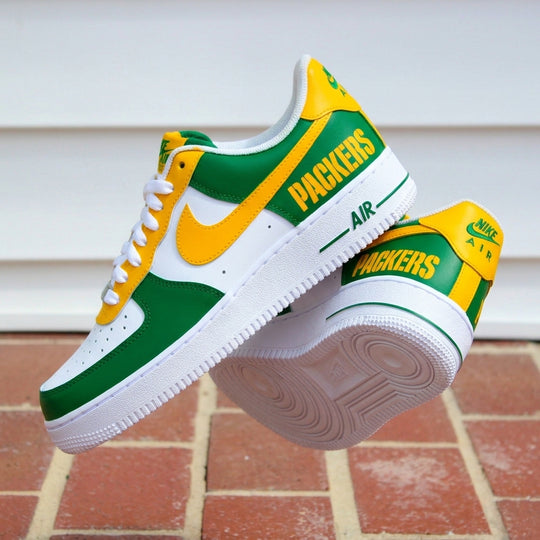 Custom Hand Painted Packers Air Force 1 Sneakers