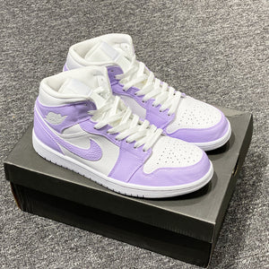 Custom Air Jordan 1 Purple And White