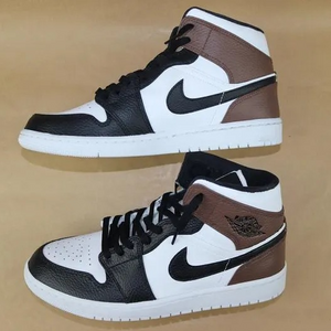 Custom Air Jordan 1 Black Chocolate White