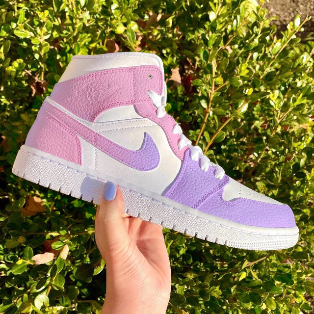 Custom Air Jordan 1 Purple Pink Gradient