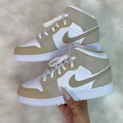 Custom Air Jordan 1 Grey Khaki