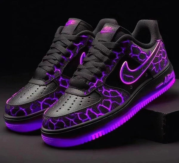 custom purple air force 1