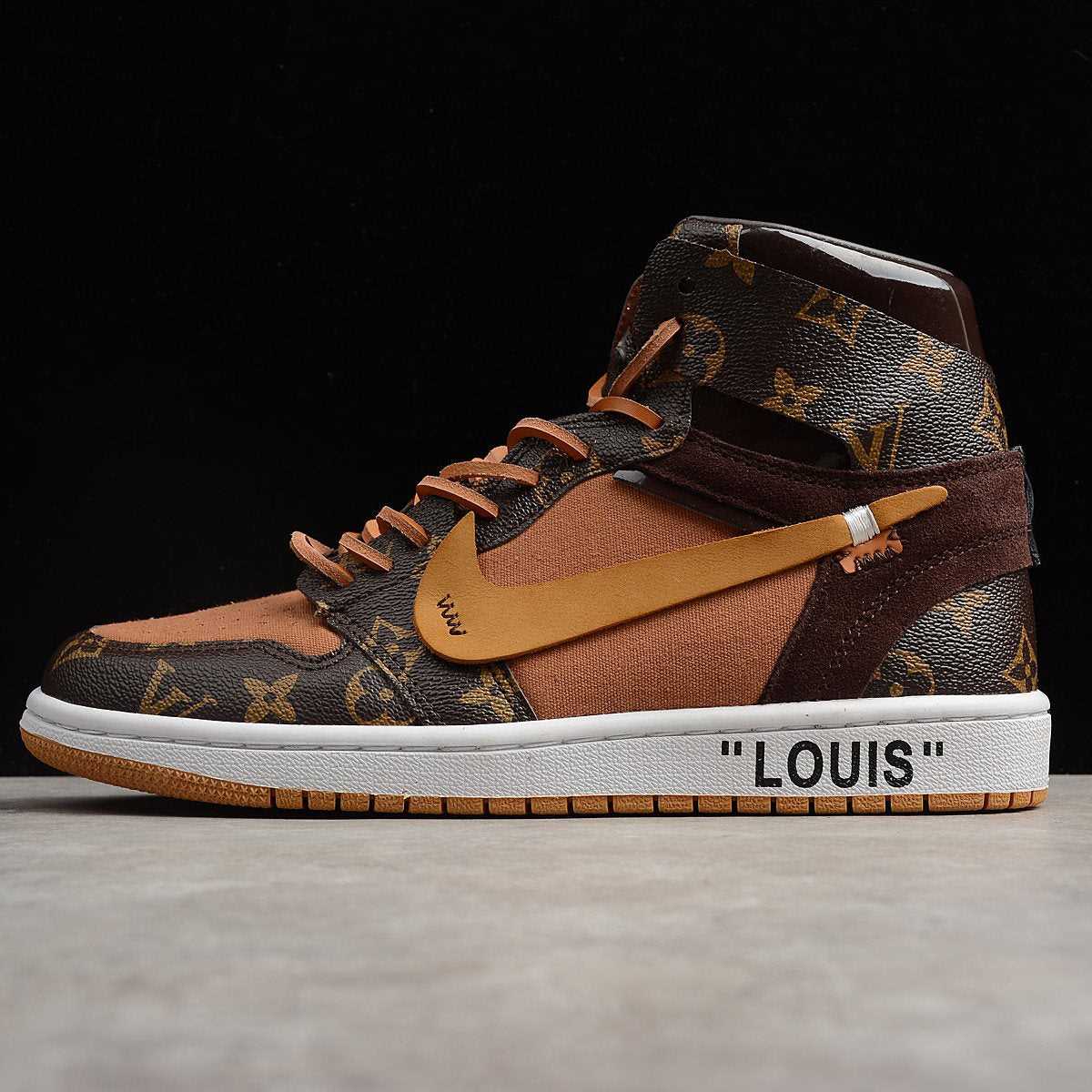 CUSTOM AIR JORDAN 1 OFF-LOUIS LV