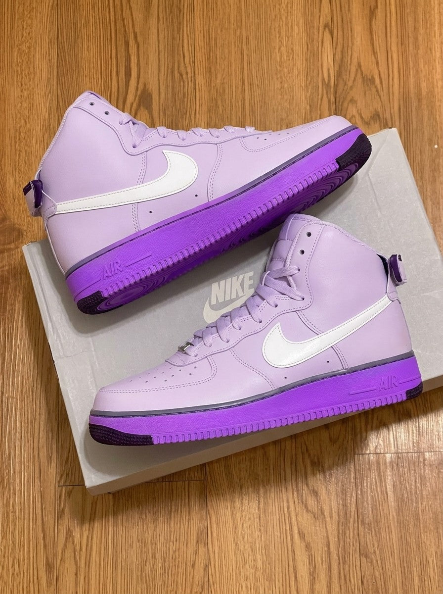 Custom Air Force 1 Light Purple White Swoosh