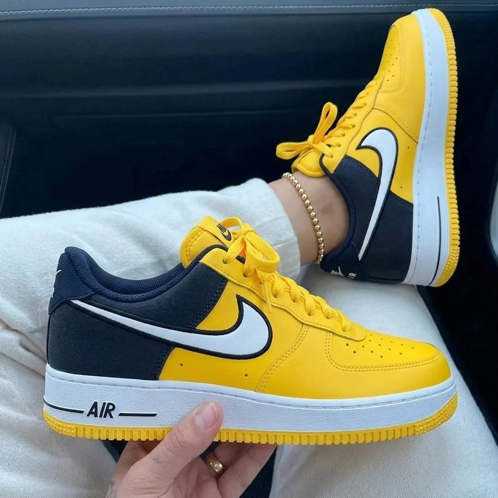 Custom Air Force 1 Dark Blue Yellow