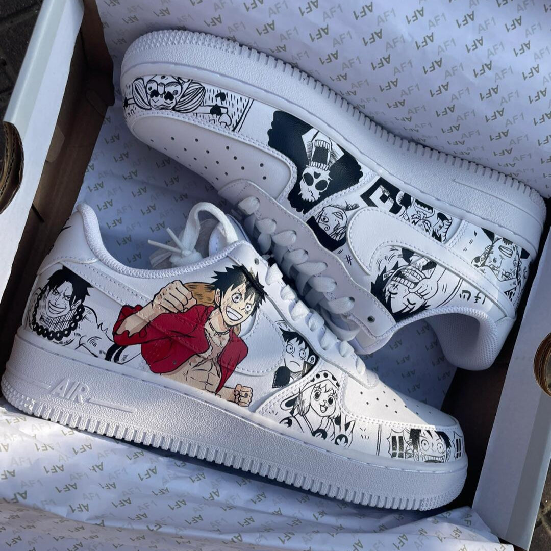 Custom Air Force 1 One Piece Characters Hand-drawn
