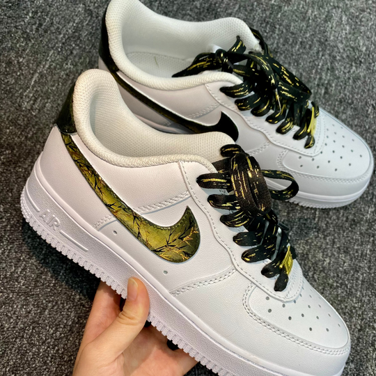 Custom Air Force 1 Green Cat‘s Eyes Swoosh