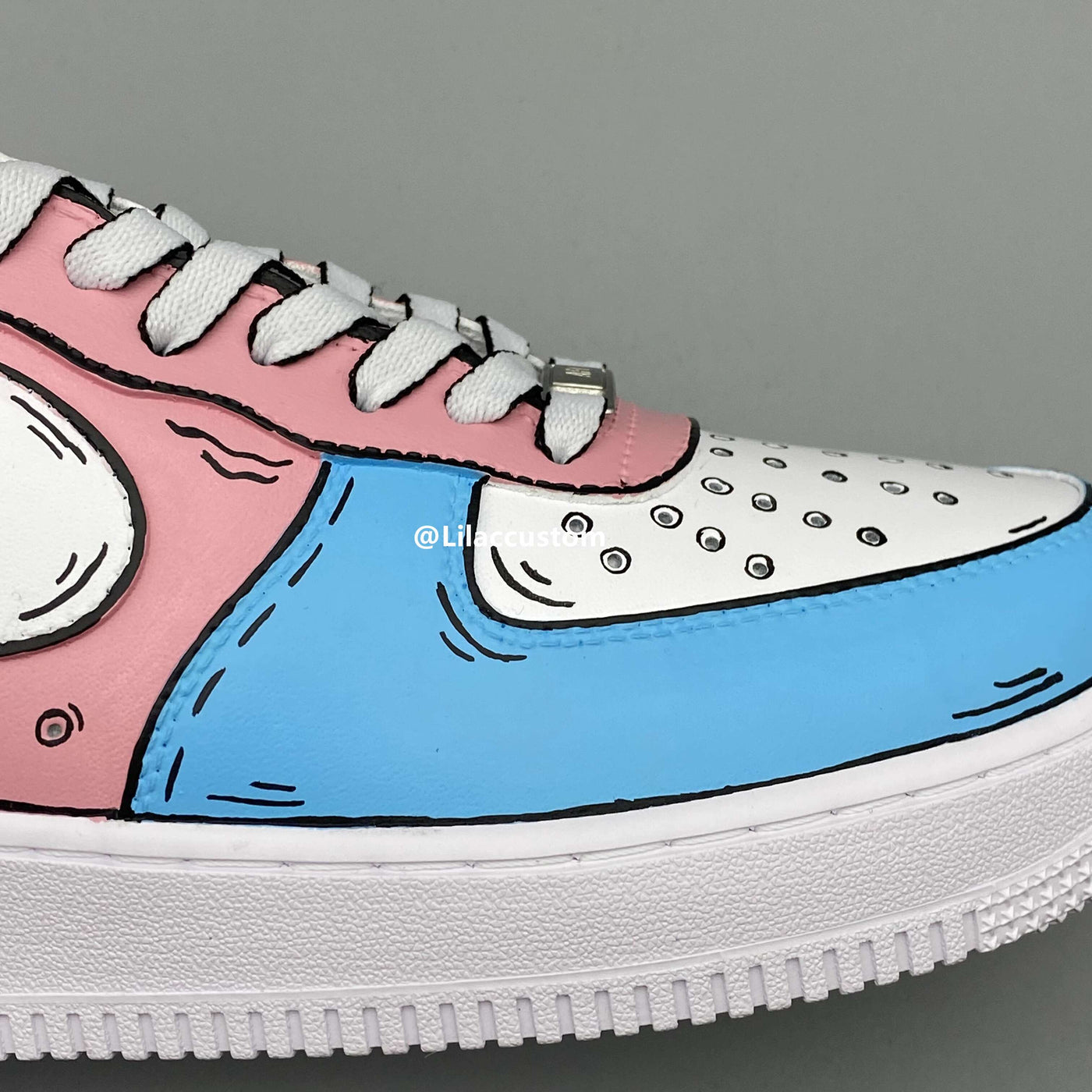 Nike Air Force 1  Cartoon Purple Pink Blue Custom