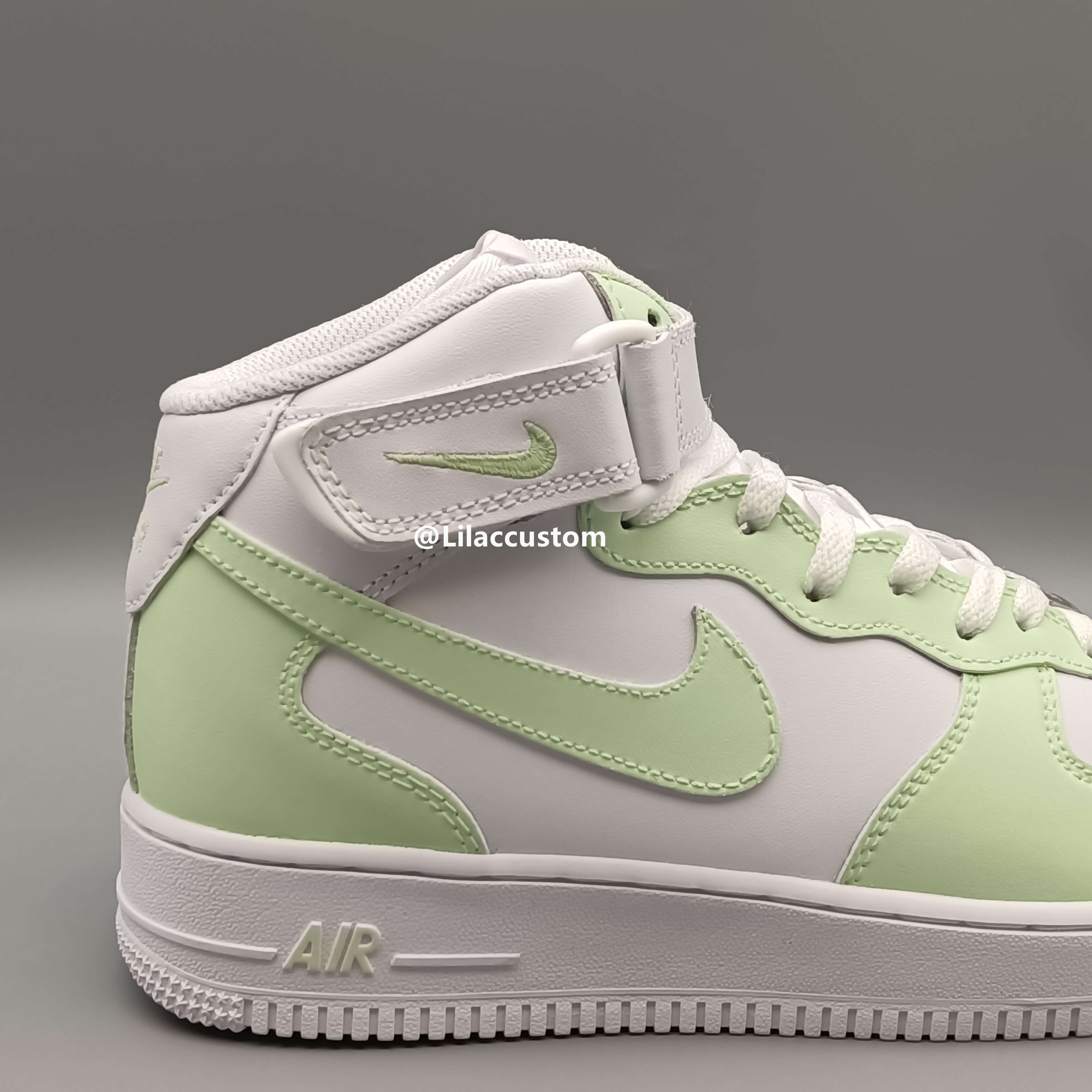 Nike Air Force 1  Light Green Custom