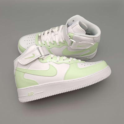 Nike Air Force 1  Light Green Custom