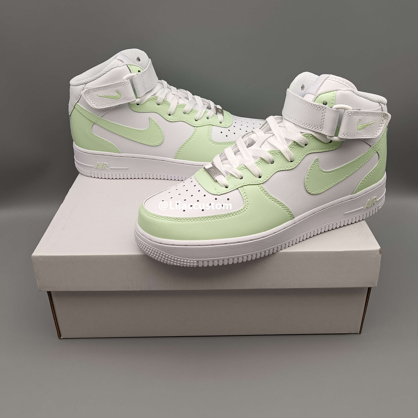 Nike Air Force 1  Light Green Custom