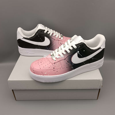 Nike Air Force 1 Pink Black Custom