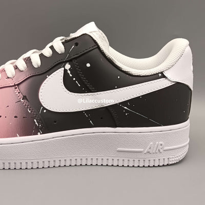 Nike Air Force 1 Pink Black Custom