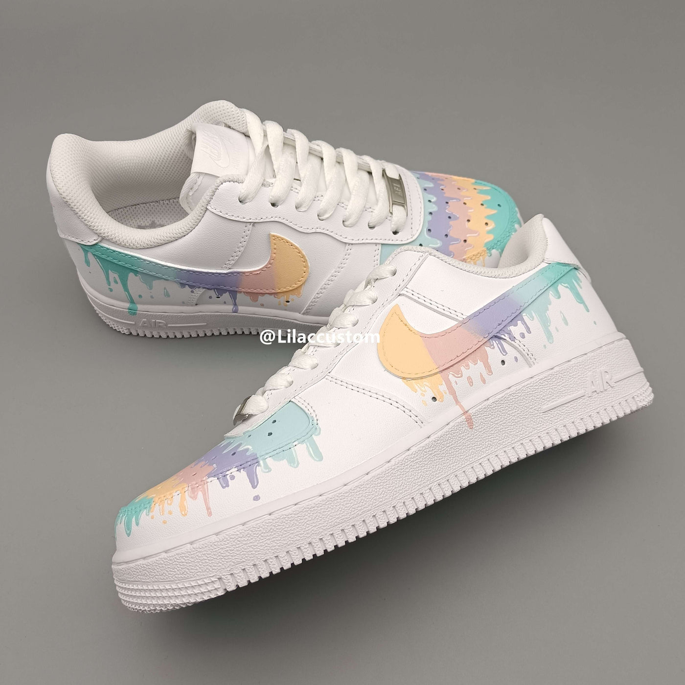 Nike Air Force 1 Ice Cream Multicolor Drip Custom