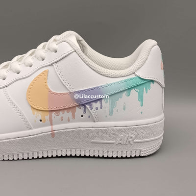 Nike Air Force 1 Ice Cream Multicolor Drip Custom