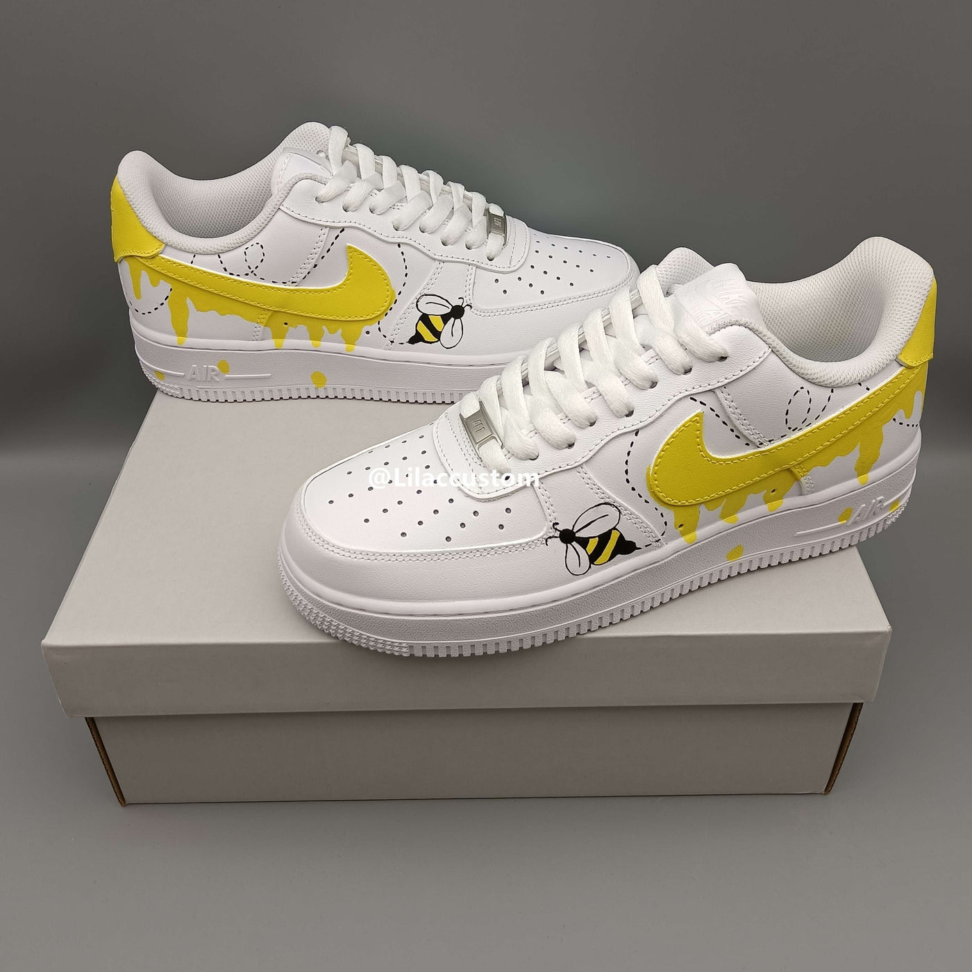 Nike Air Force 1 Yellow Bee Custom