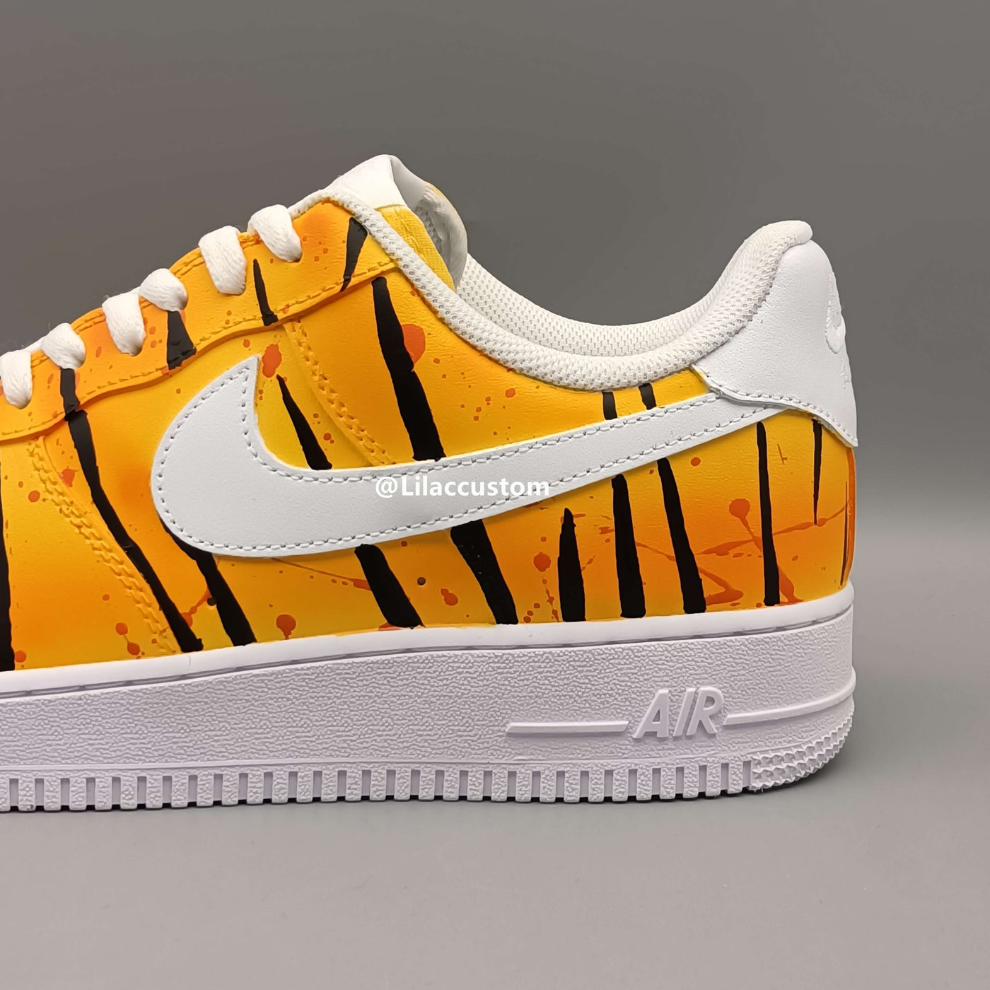 Nike Air Force 1 Yellow Black Custom