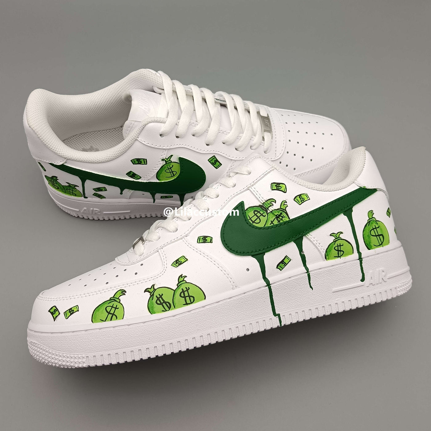 Nike Air Force 1 Dollar Green Custom