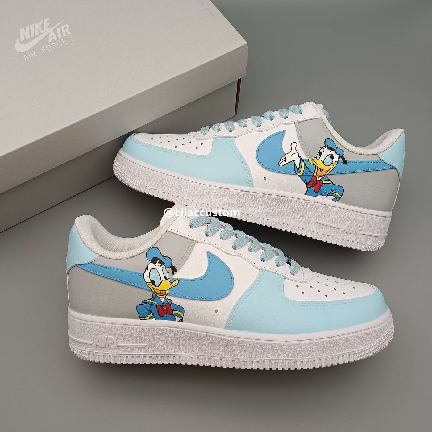 Nike Air Force 1 Character Duck Blue Custom