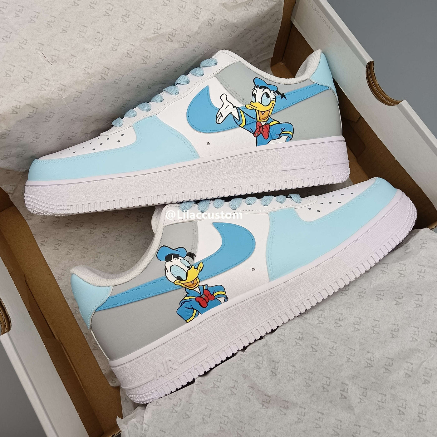 Nike Air Force 1 Character Duck Blue Custom