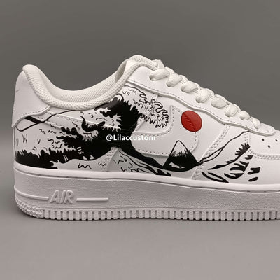 Nike Air Force 1 Waves And Dragons Custom