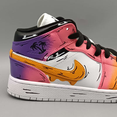 Nike Air Jordan 1 Sunset Purple Pink Orange Custom