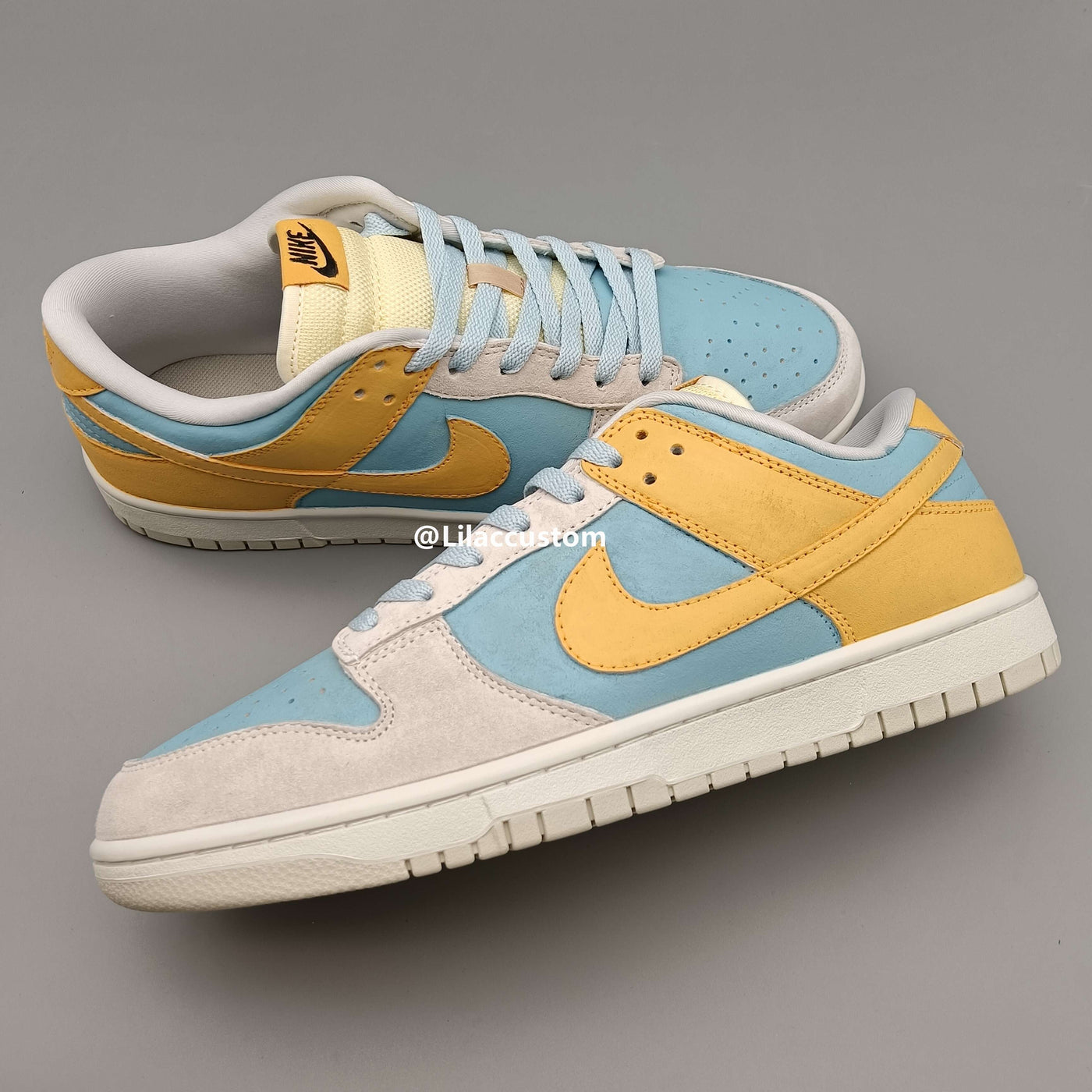 Nike Dunk Yellow Blue Gray Custom