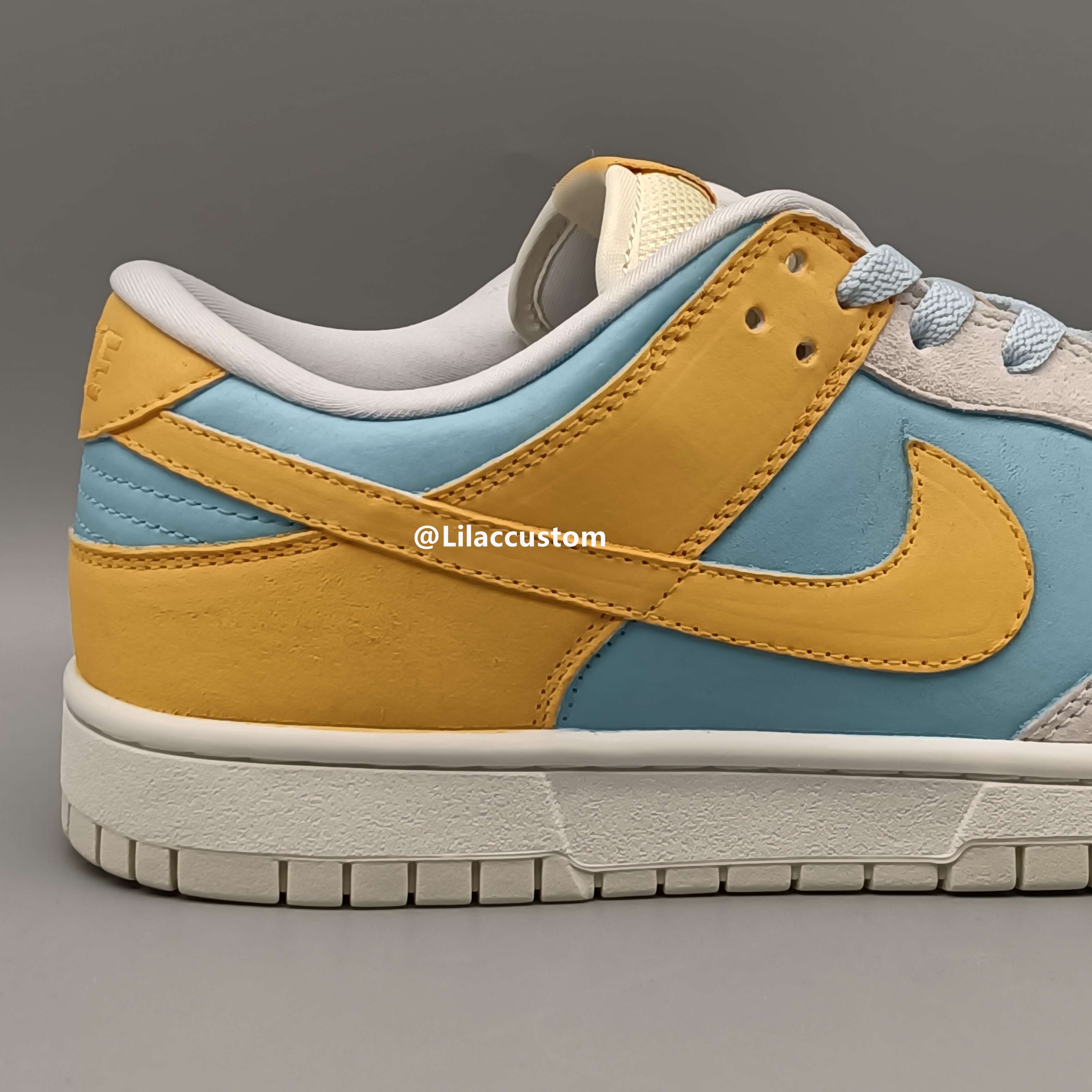 Nike Dunk Yellow Blue Gray Custom