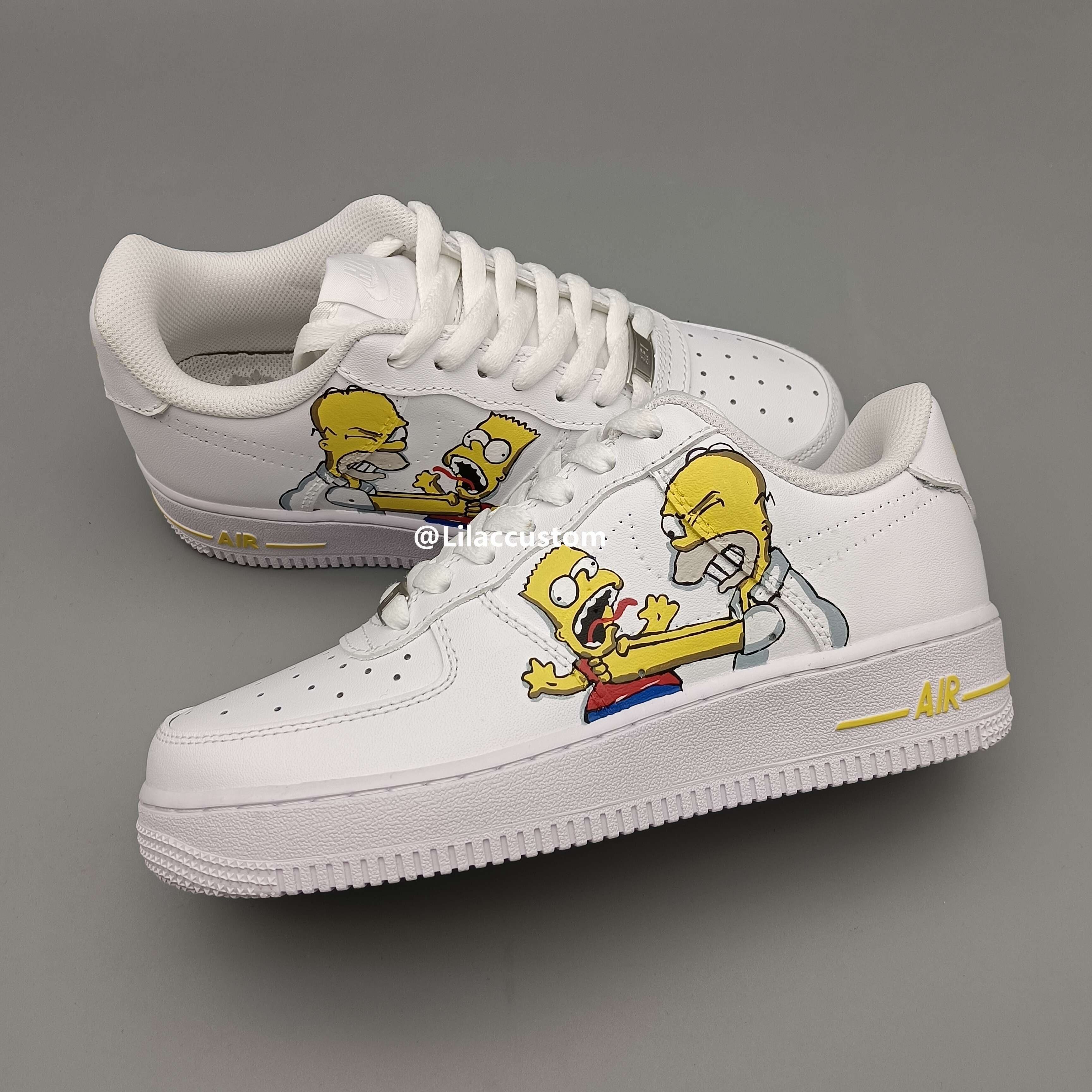 Nike Air Force 1 Cartoon Character Custom â Lilaccustom