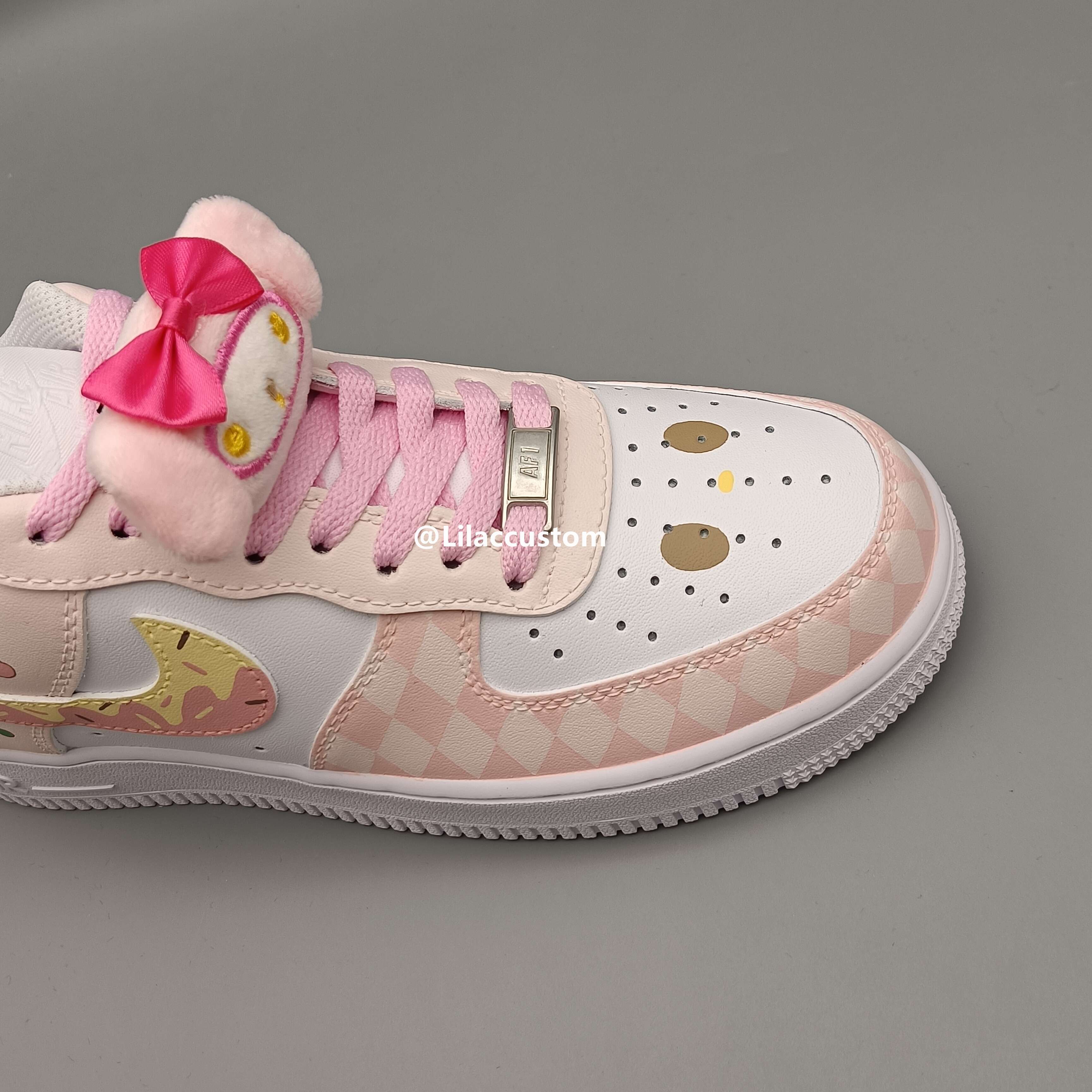 Nike Air Force 1 Pink Donut Cherry Custom