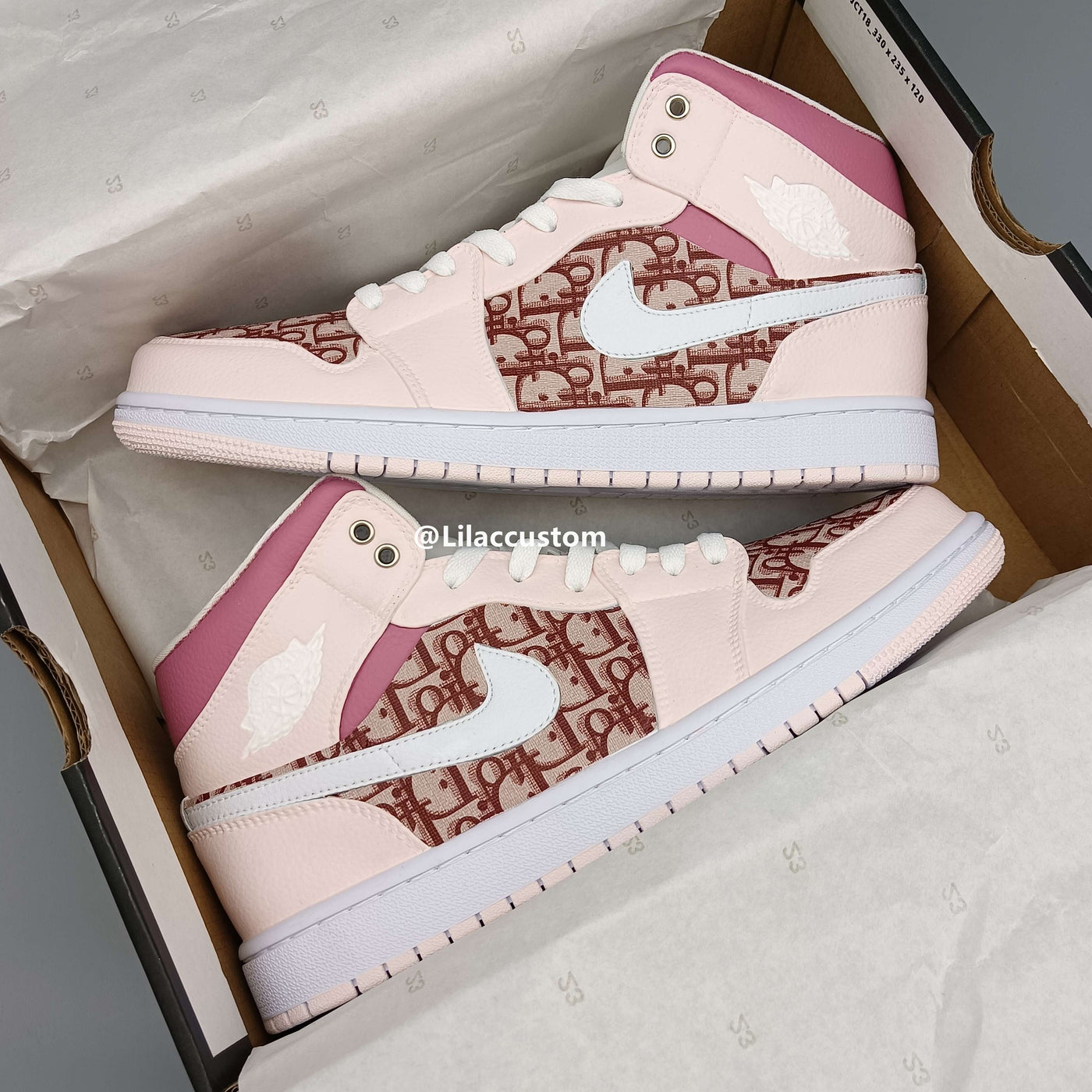 Nike Air Jordan 1 Pink Custom