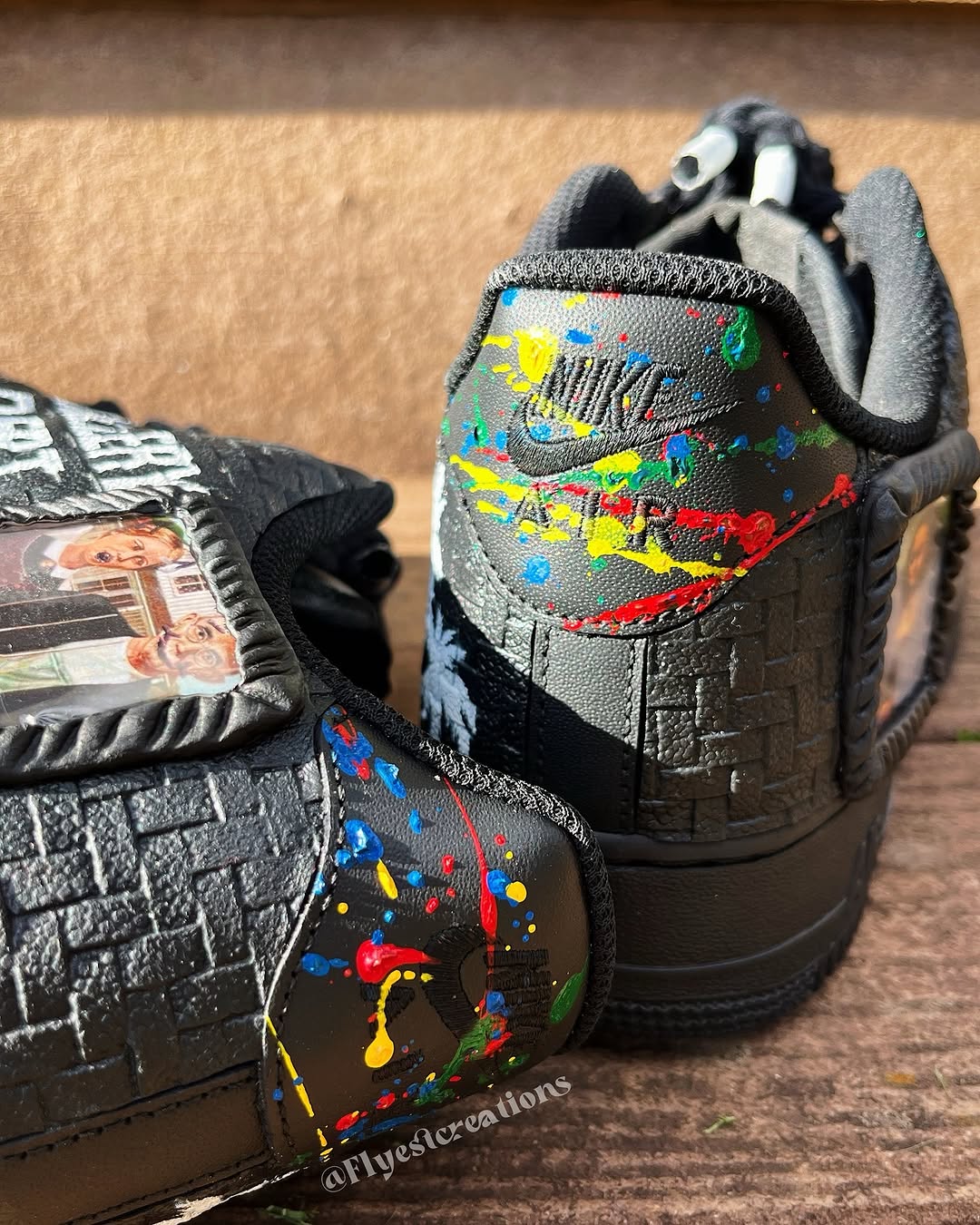 Hand Painted Custom Gallery Dept Black Air Force 1 Sneakers
