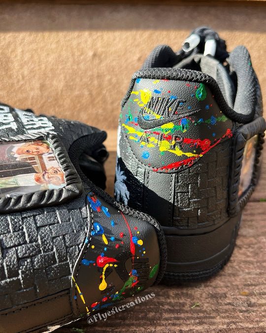 Hand Painted Custom Gallery Dept Black Air Force 1 Sneakers