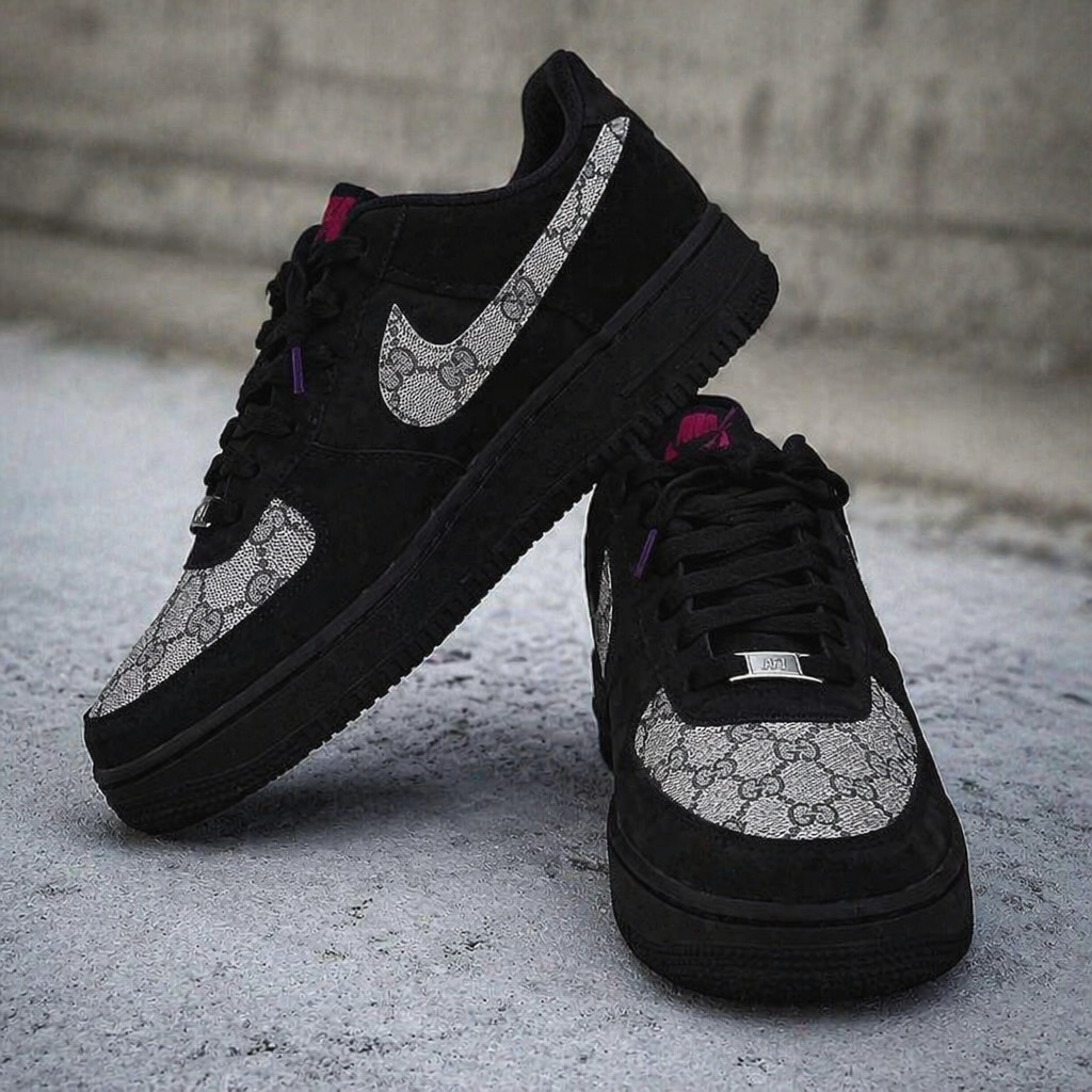 Custom Hand Painted Monogram Air Force 1 Sneakers