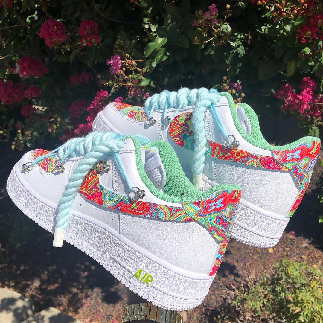 Hand Painted Custom Air Force 1 Colorful Sneakers