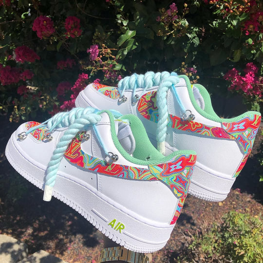 Hand Painted Custom Air Force 1 Colorful Sneakers