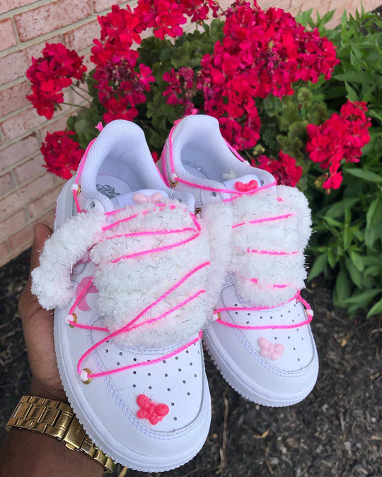 Hand Painted Pink Barbie Custom Air Force 1 Sneakers