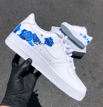 Custom Air Force 1 Blue Roses